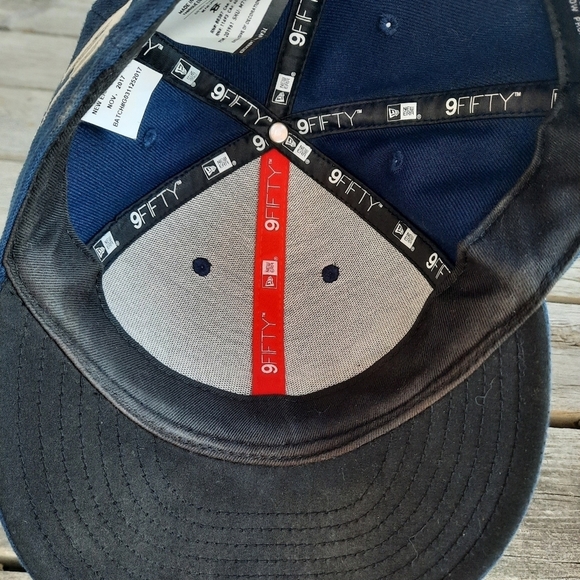 TaylorMade New Era 9Fifty M3 Tour Hat navy blue embroidered golf baseball hat - Picture 13 of 16